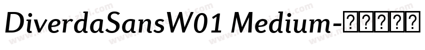 DiverdaSansW01 Medium字体转换